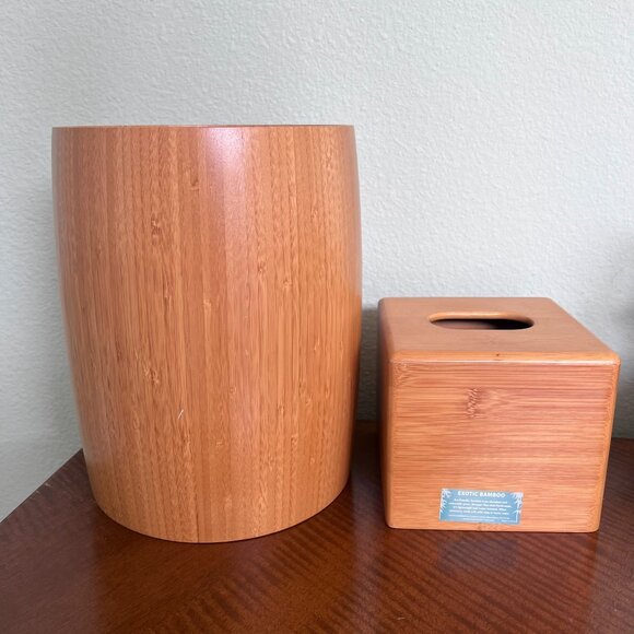 Hand Towel Box Cover For Kleenex With Sloped Top, Natural - View #3